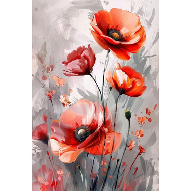 Large Red Flower Canvas